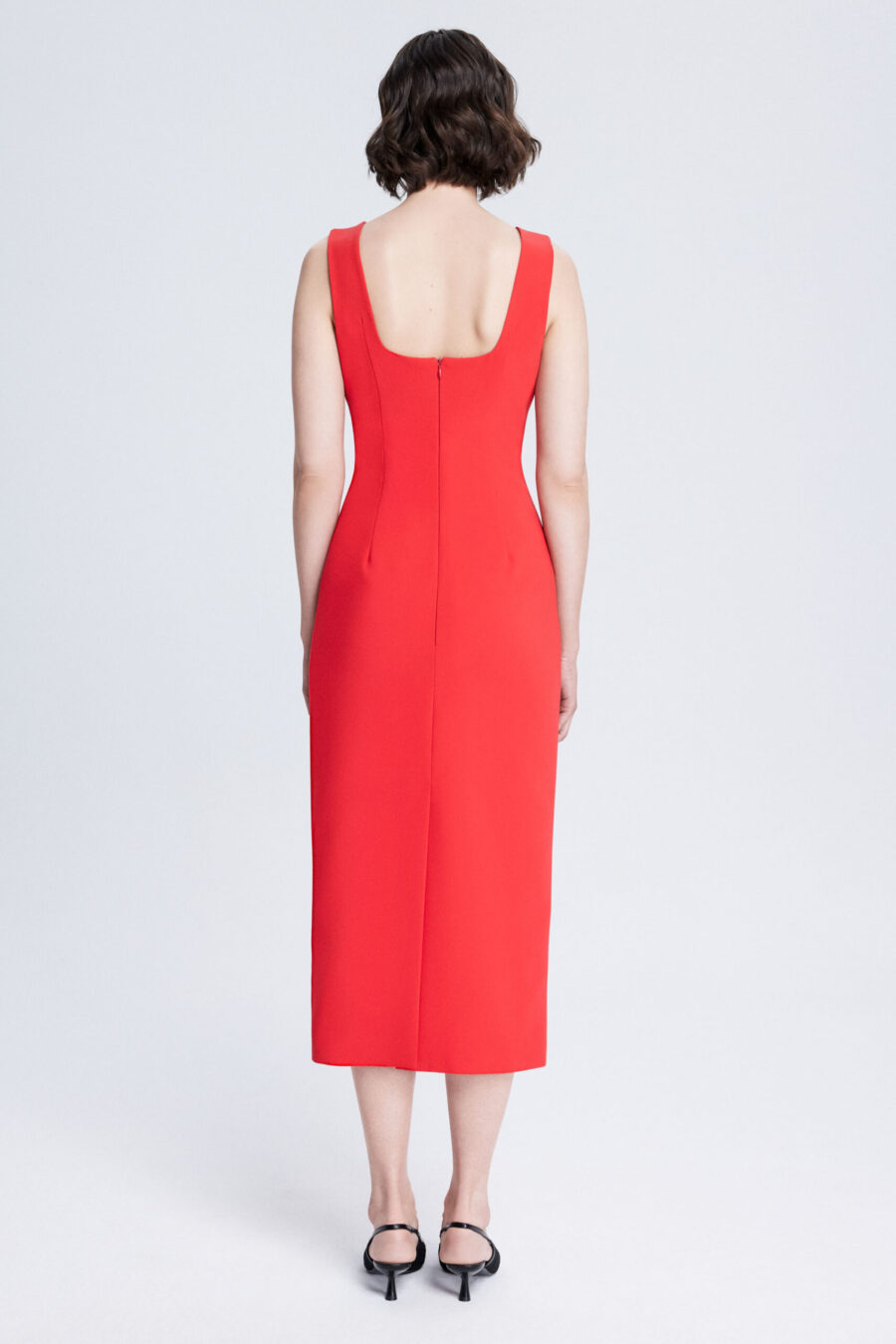 'Timeless Elegance' Red Dress - Image 2