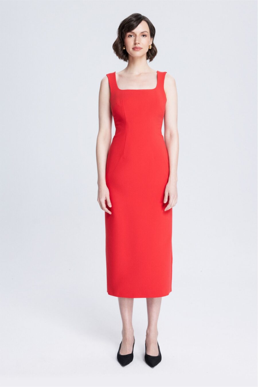 'Timeless Elegance' Red Dress