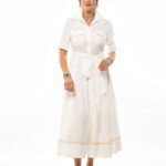 Jasmin - Midi Dress In White