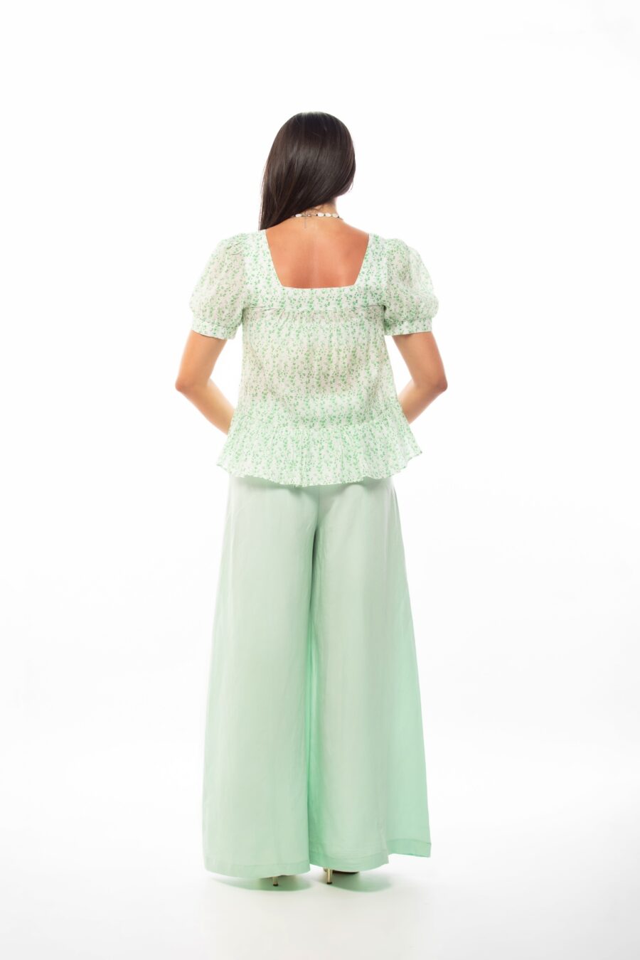 Lily - Green Flower Top - Image 4