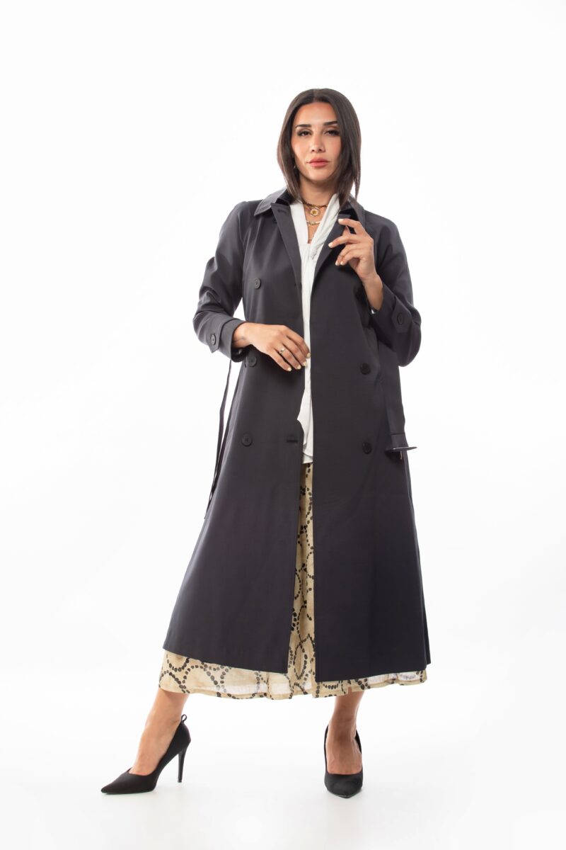 Aster - Navy Trench Coat
