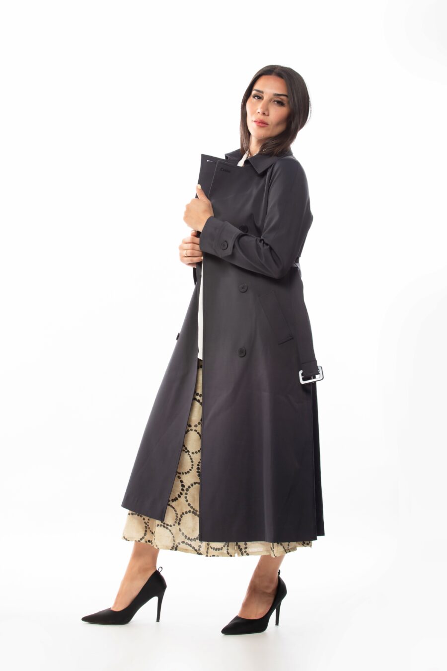 Aster - Navy Trench Coat - Image 2