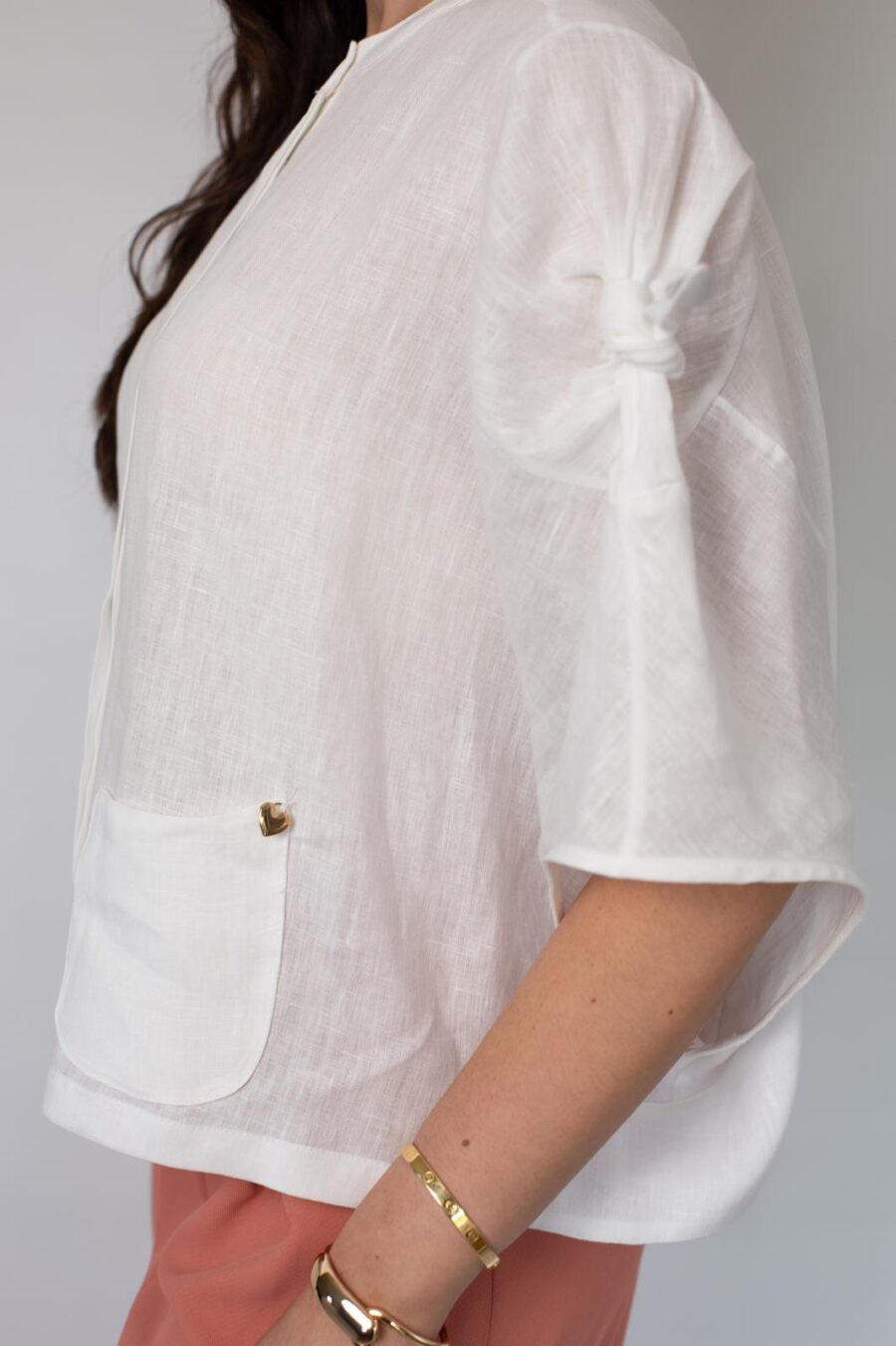Gardenia - Summer Linen Shirt - Image 4
