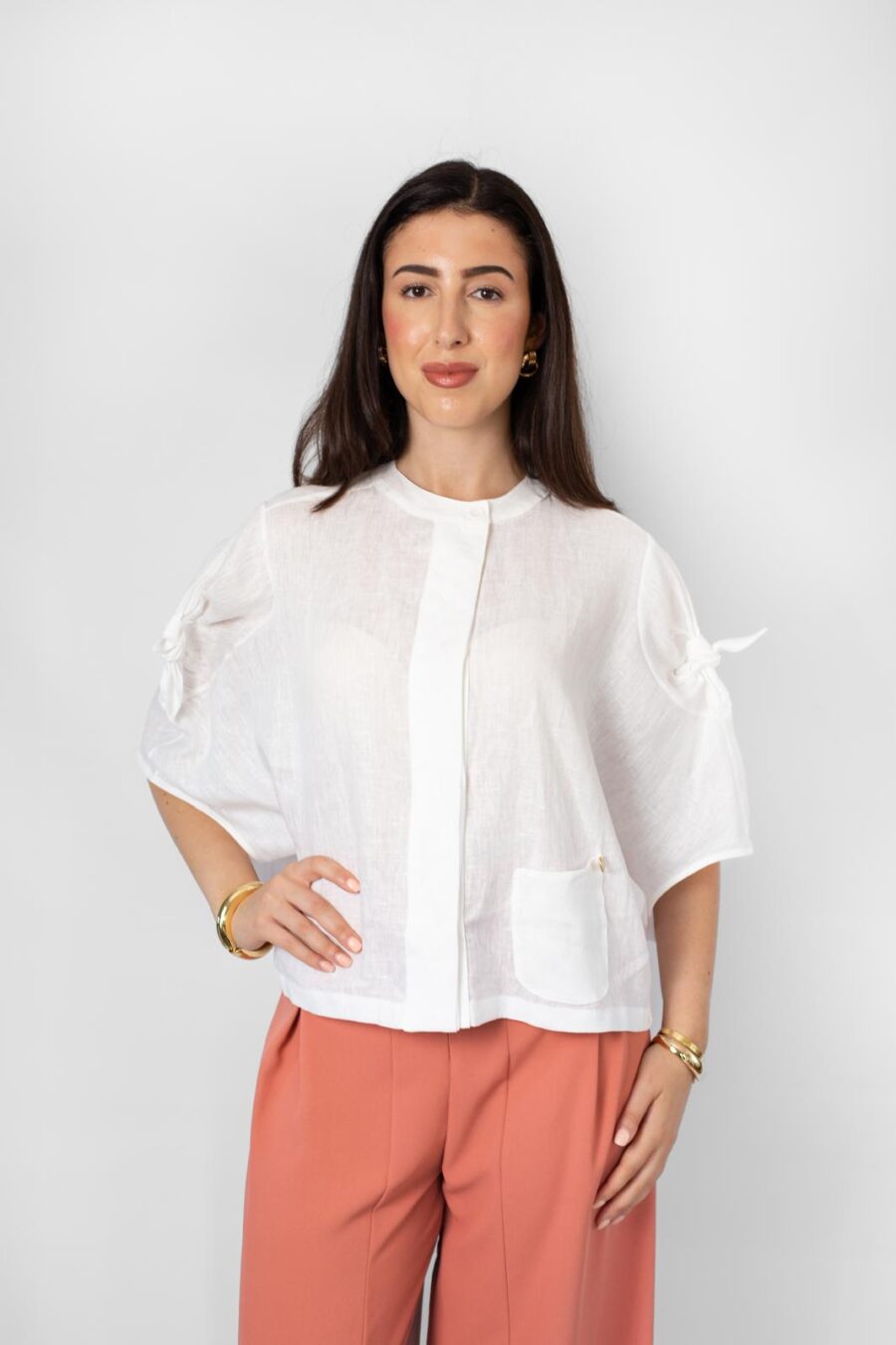 Gardenia - Summer Linen Shirt - Image 2